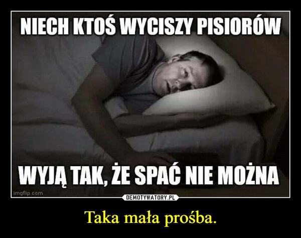 
    Taka mała prośba.