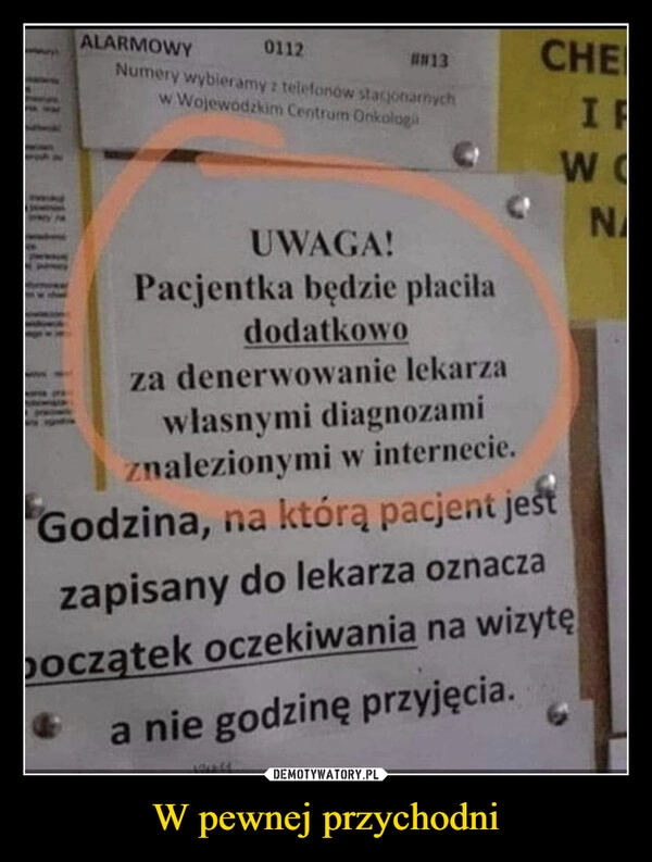 
    W pewnej przychodni