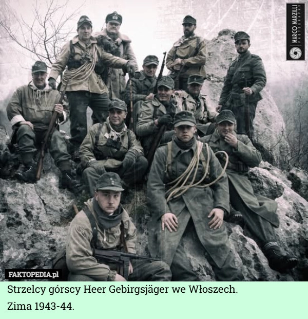 
    Strzelcy górscy Heer Gebirgsjäger we Włoszech.
Zima 1943-44.