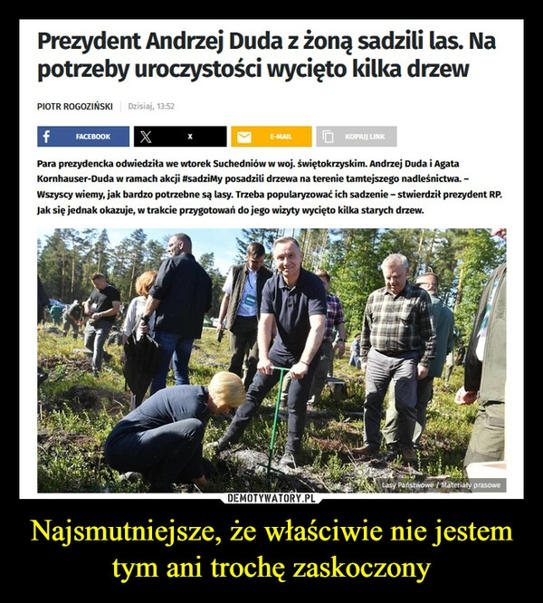 
    Najsmutniejsze, że właściwie nie jestem tym ani trochę zaskoczony