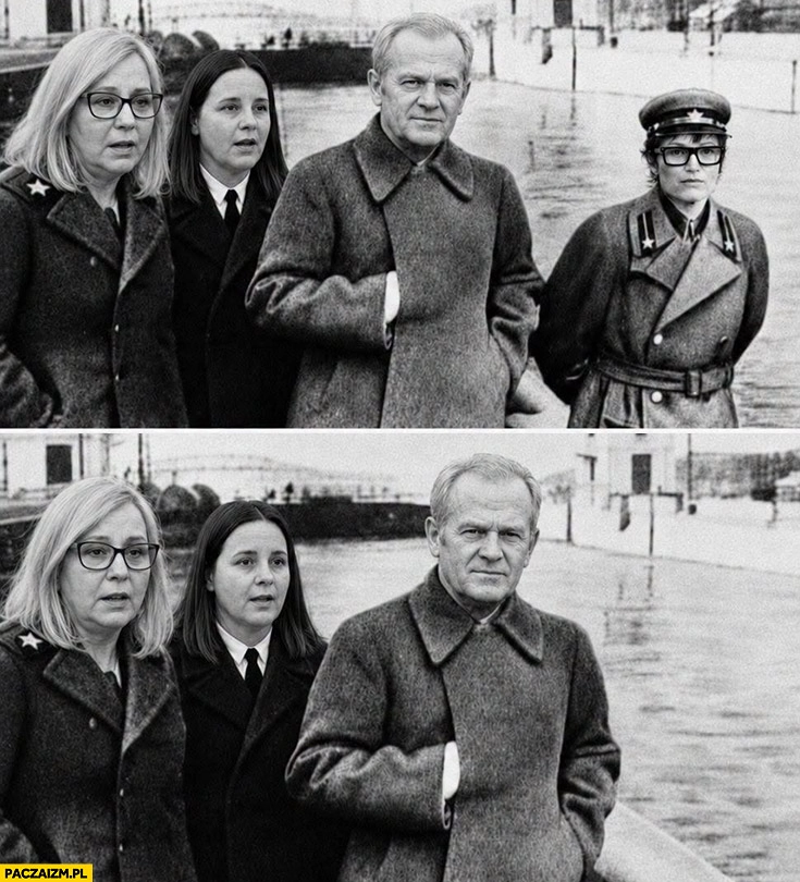 
    Tusk jak Stalin Barbara Mróz-Gorgon znika ze zdjęcia
