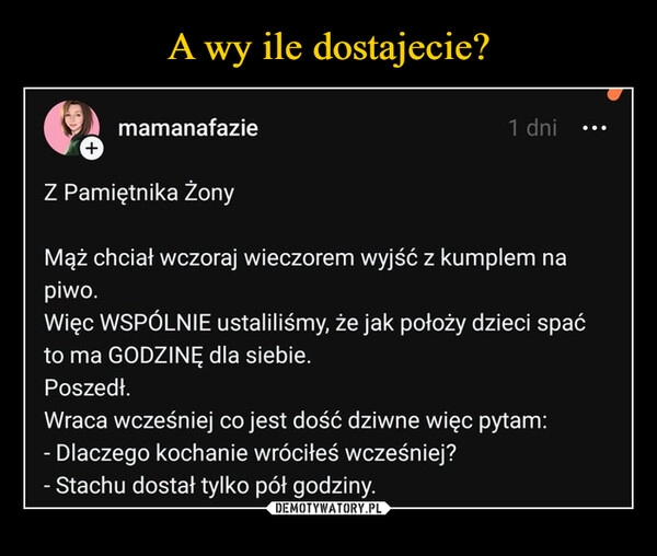 
    A wy ile dostajecie?