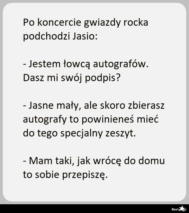 
    Łowca autografów 