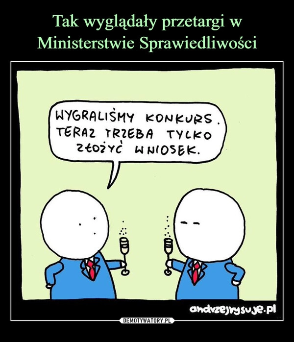 
    Tak wyglądały przetargi w Ministerstwie Sprawiedliwości