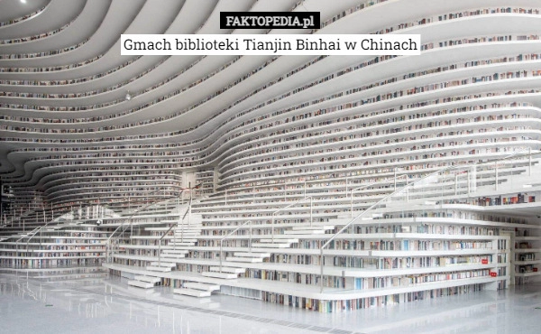 
    Gmach biblioteki Tianjin Binhai w Chinach