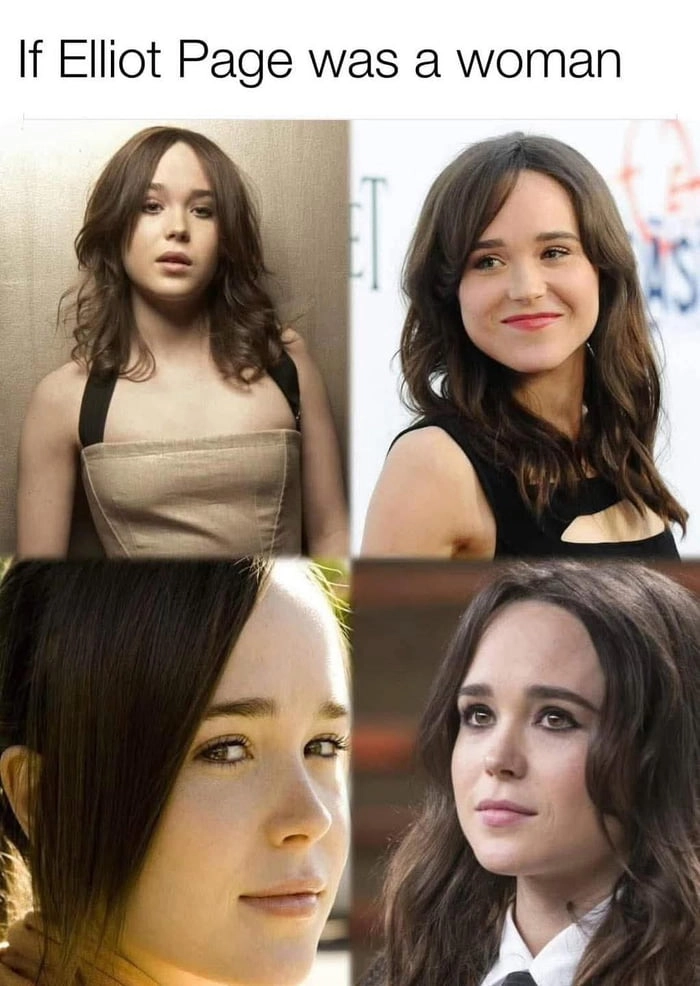 
    Eliot Page looks like the type guy that would pull Ellen Page into a van.
