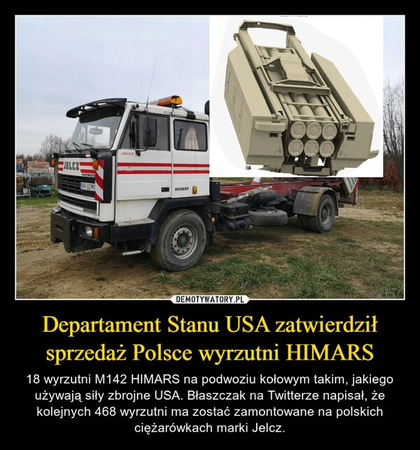 
    Departament Stanu USA zatwierdził sprzedaż Polsce wyrzutni HIMARS 