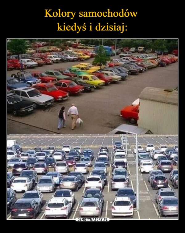 
    Kolory samochodów 
kiedyś i dzisiaj: