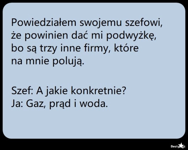 
    Prośba o podwyżkę 