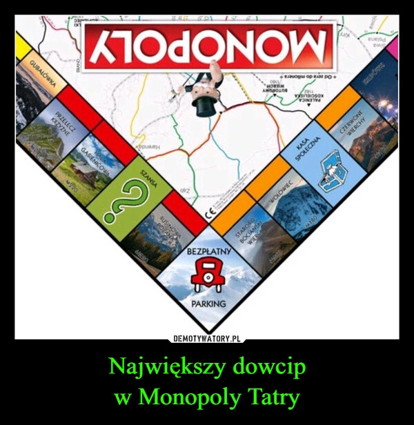 
    Największy dowcip
w Monopoly Tatry