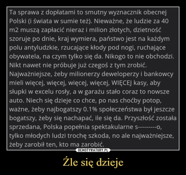 
    Źle się dzieje