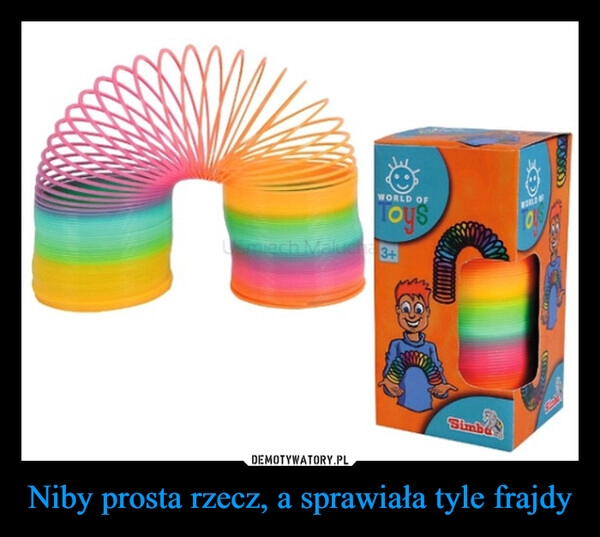 
    Niby prosta rzecz, a sprawiała tyle frajdy