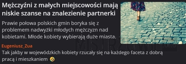 
    Mężczyźni z małych miejscowości