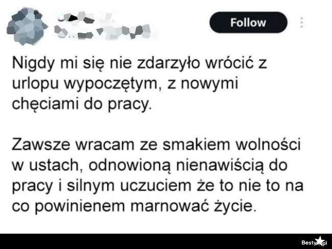 
    Powrót z urlopu 