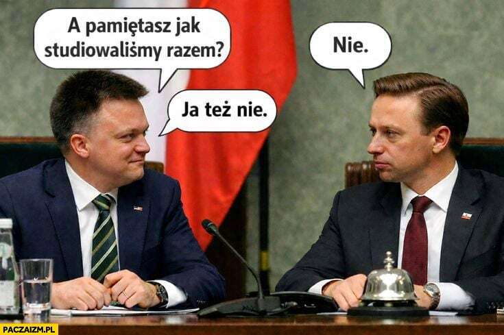 
    Hołownia do bosaka a pamiętasz jak studiowaliśmy razem? Nie, ja też nie collegium humanum