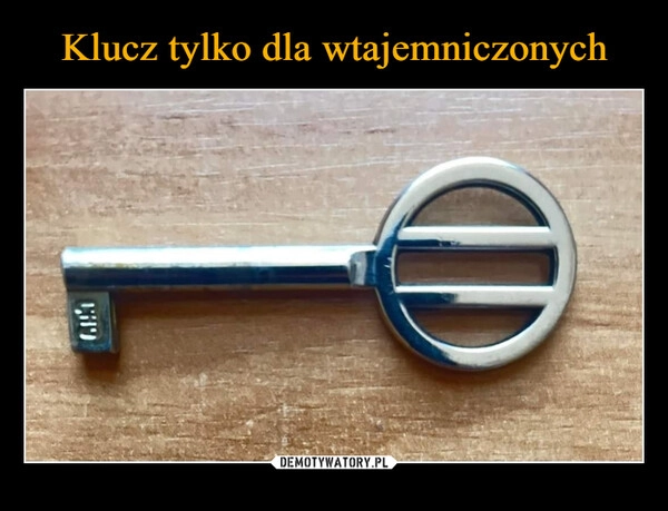 
    Klucz tylko dla wtajemniczonych