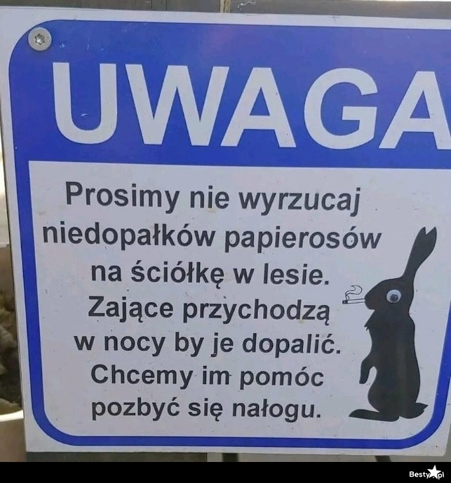 
    Wyrzucanie niedopałków 