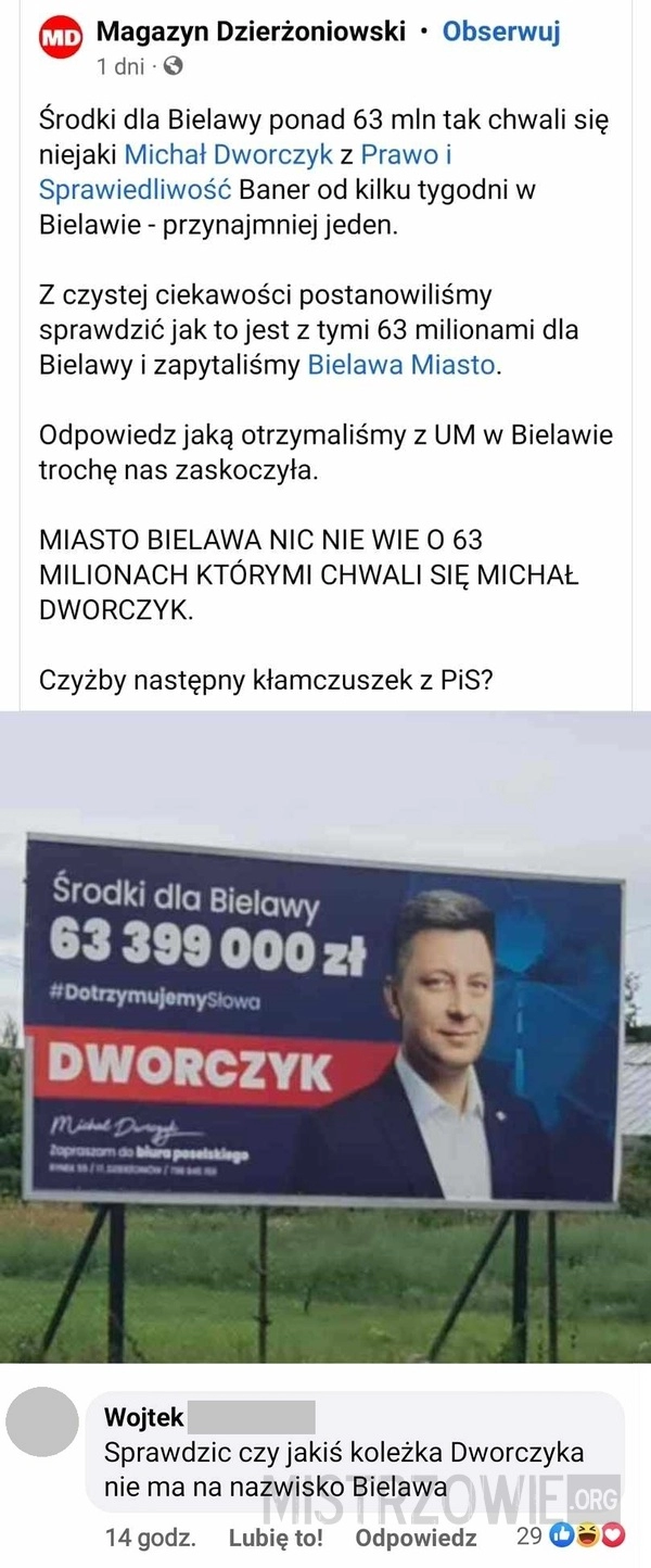 
    Kłamstwo Dworczyka