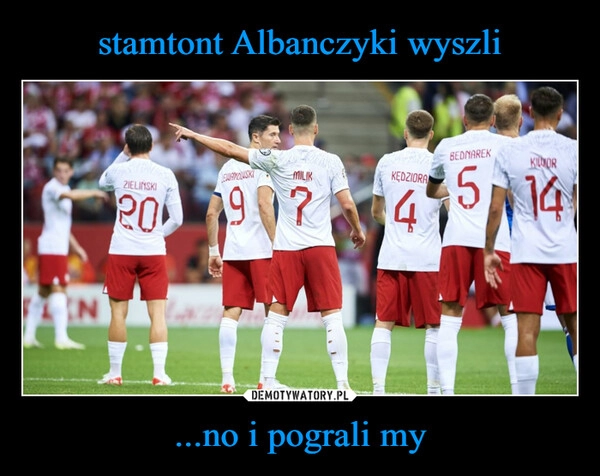 
    stamtont Albanczyki wyszli ...no i pograli my