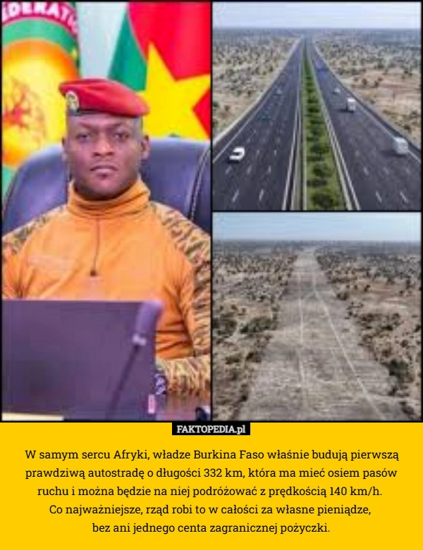 
    W samym sercu Afryki, władze Burkina Faso właśnie budują pierwszą prawdziwą