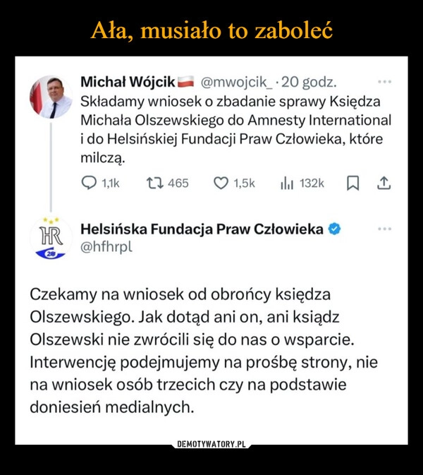 
    Ała, musiało to zaboleć