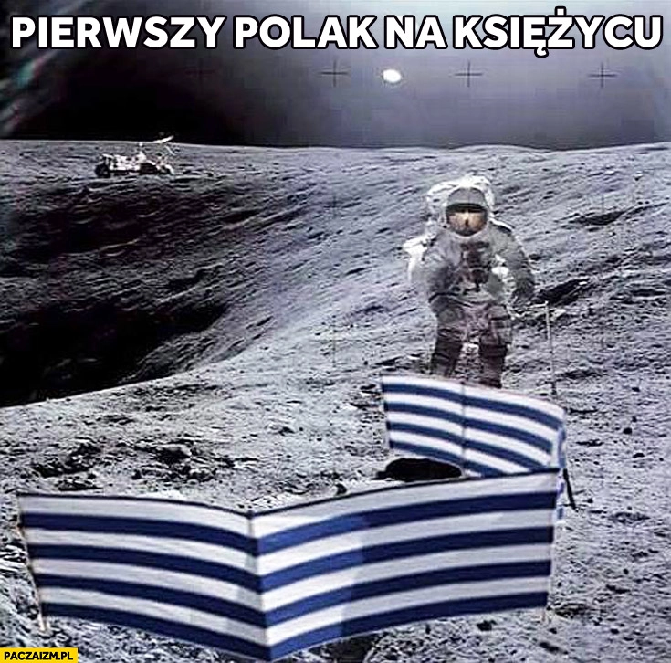 
    Pierwszy Polak na księżycu parawan