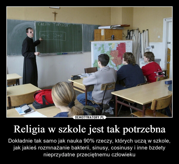 
    Religia w szkole jest tak potrzebna