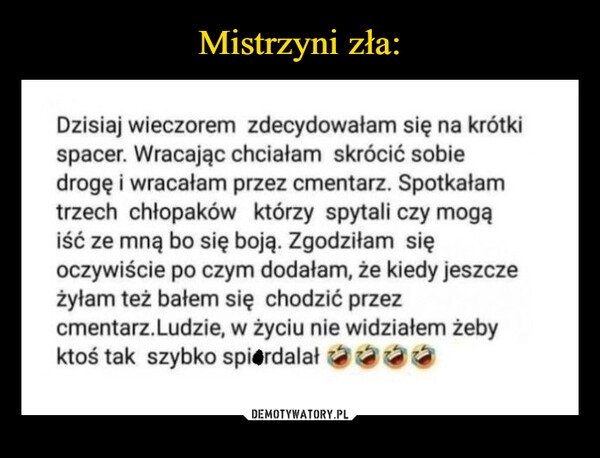 
    Mistrzyni zła: