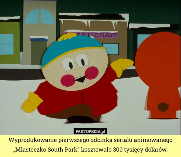 
    Wyprodukowanie pierwszego odcinka serialu animowanego „Miasteczko South
