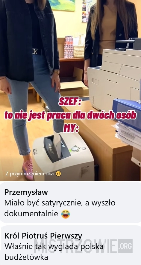 
    To nie jest praca dla dwóch osób