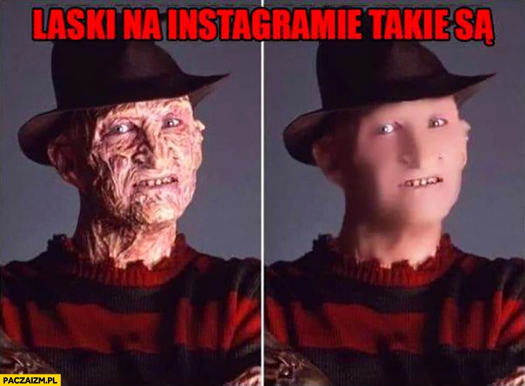 
    Laski na instagramie takie są filtry wygładzające twarz