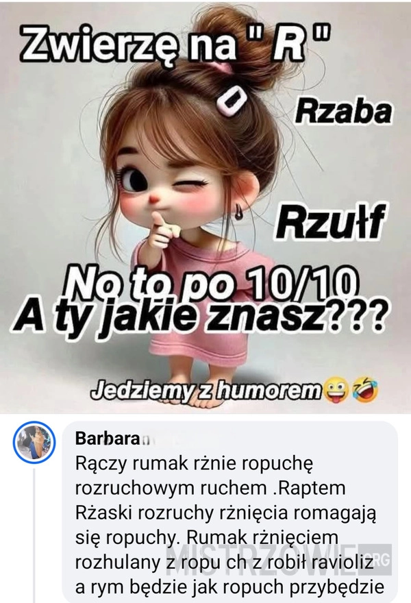 
    Zwierzę na r