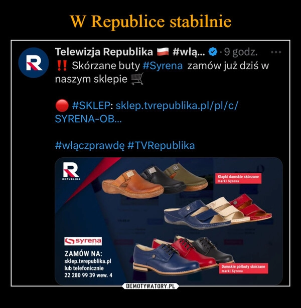 
    W Republice stabilnie