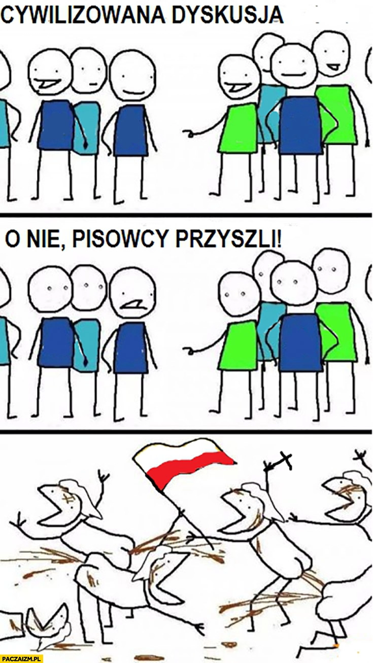 
    Cywilizowana dyskusja o nie pisowcy przyszli komiks