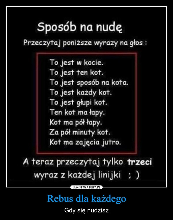 
    Rebus dla każdego