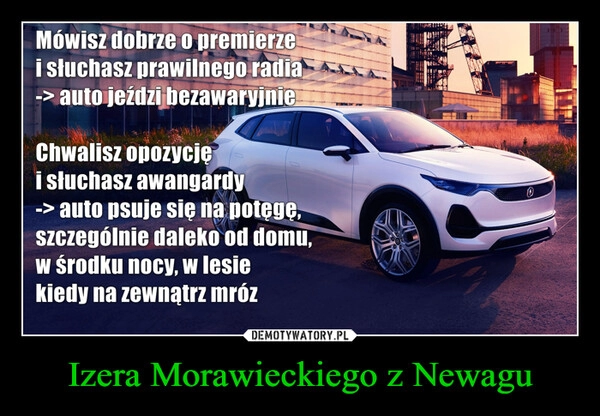 
    Izera Morawieckiego z Newagu