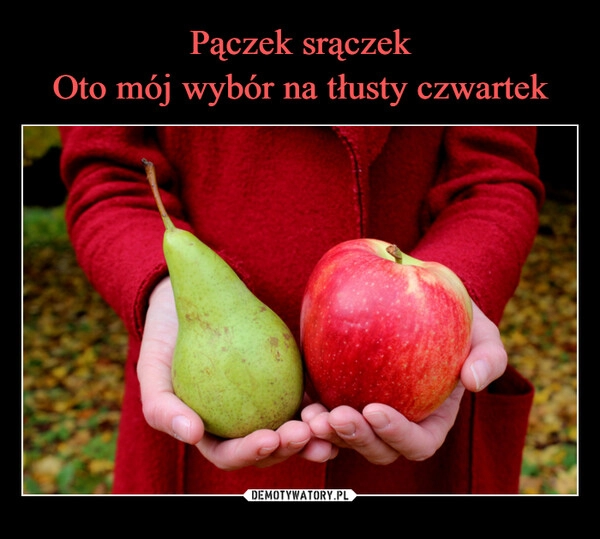 
    Pączek srączek
Oto mój wybór na tłusty czwartek