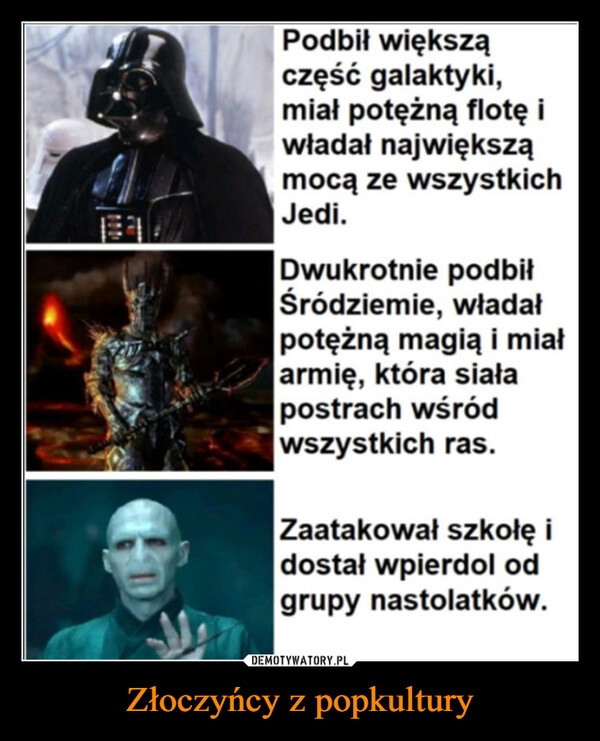 
    Złoczyńcy z popkultury