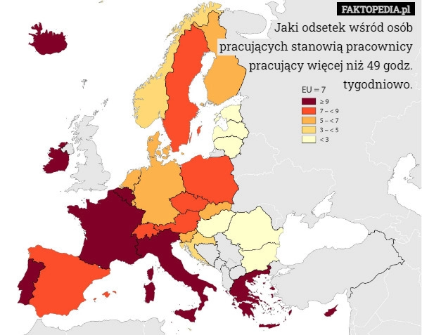 
    Jaki odsetek wśród osób pracujących stanowią pracownicy pracujący więcej