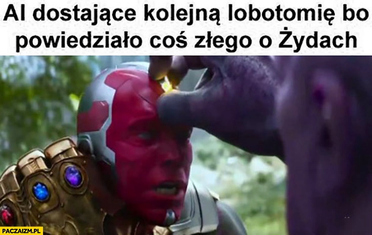 AI dostające kolejną lobotomię bo powiedziało coś złego o Żydach