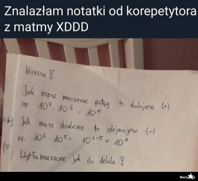 
    Notatki od korepetytora z matematyki 