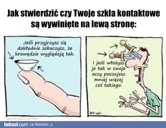 
    Jak sprawdzić czy soczewki kontaktowe nie są na lewą stronę