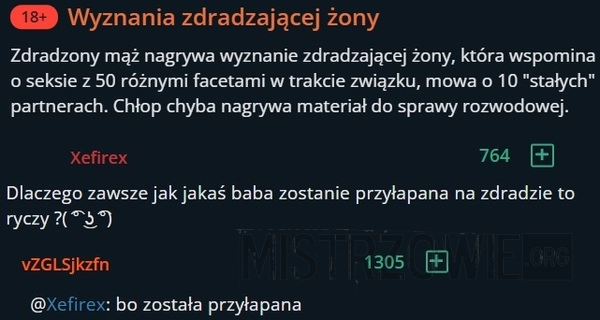 
    Wyznania zdradzającej żony