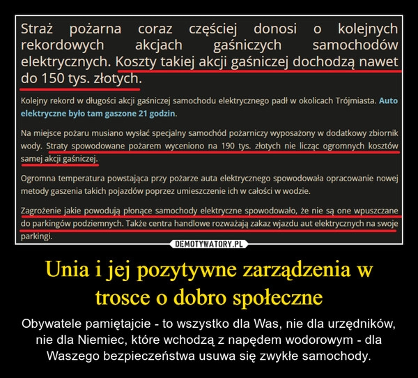 
    Unia i jej pozytywne zarządzenia w trosce o dobro społeczne