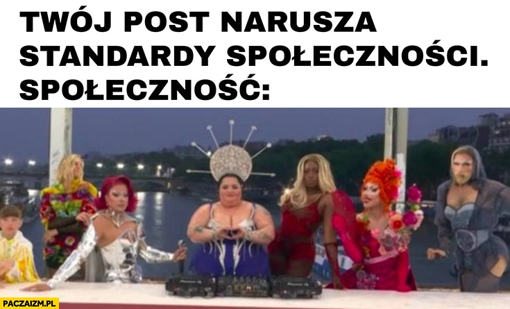 
    Twój post narusza standardy społeczności vs jak wygląda społeczność rozpoczęcie igrzysk olimpijskich w Paryżu