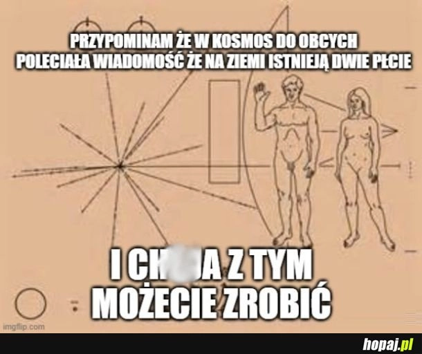 
    Wiadomość dla kosmitów jest jaka jest