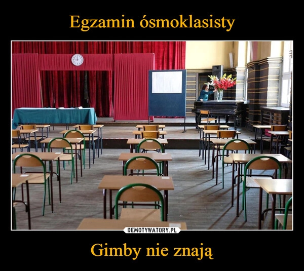 
    Egzamin ósmoklasisty Gimby nie znają