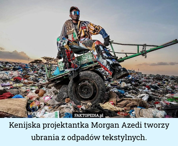 
    Kenijska projektantka Morgan Azedi tworzy ubrania z odpadów...