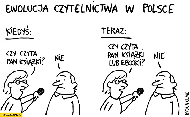 
    Ewolucja czytelnictwa w Polsce