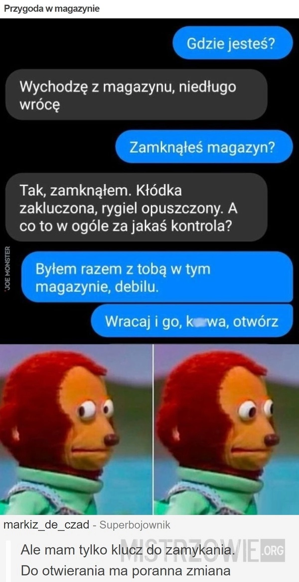 
    Przygoda w magazynie